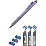 Faber-Castell Faber Apollo 0.7 Uçlu Kalem Mor + Faber Sınav Silgisi + Faber 0.7 Uç