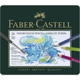 Faber-Castell Faber Castel Albrecht Dürer Watercolour Pencils Sulu Boya Kalemi 24'lü Metal Kutu