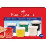 Faber-Castell Faber Castel Faber Parmak Boyası 6 Renk - Fc 6 Renk Parmak Boyası