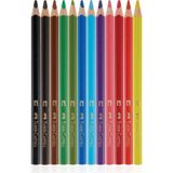 Faber-Castell Faber-Castel Jumbo 12'li Kuru Boya Karışık Renkler ile Çocuklar İçin Eğlenceli Boyama Seti
