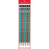 Faber-Castell Faber Castel Mercanlı Köşeli Kurşun Kalem 6 Adet - Beyaz