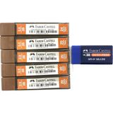Faber-Castell Faber Castell 0.5 Uç Kalem Uçları 5'li Paket + Mavi Renkli Silgi ile Birlikte