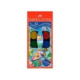Faber-Castell Faber Castell 12'li Çok Renkli Sulu Boya Küçük Boy Renk Seçenekleri ile Eğlenceli Sanat