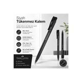 Faber Castell Faber-Castell 1425 Auto Siyah Tükenmez Kalem İnce Uçlu Siyah Mürekkep Akıcı Yazım Okul Ofis Günlük Kullanım Kalemi