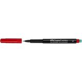 Faber-Castell Faber Castell 1523 Permanent Kalem - Asetat Kalemi S Kırmızı - 3 Adet