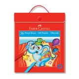 Faber Castell Faber-Castell 36 Renk Pastel Boya Plastik Çantalı