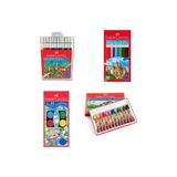 Faber Castell Faber-castell 4 Lü Boya Seti (12Lİ KURU-SULU-PASTEL-KEÇELİ) B.s