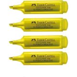 Faber-Castell Faber Castell 4lü Şeffaf Gövde Sarı Fosforlu Kalem Seti SET-0024