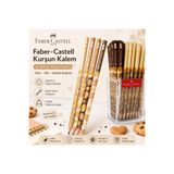 Faber Castell Faber-Castell 6 Adet Kurşun Kalem Seti 2B Sevimli Ayıcık Desenli Ahşap Gövde Yazı Çizim Okul Ofis Kalemi