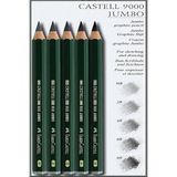 Faber-Castell Faber Castell 9000 Jumbo Dereceli Kurşun Resim Kalemi 5’li Set