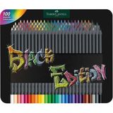 Faber-Castell Faber Castell Black Edition Kuru Boya Seti 100 Renk Metal Kutu