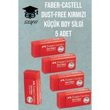Faber Castell FABER-CASTELL DUST-FREE KIRMIZI KÜÇÜK BOY SİLGİ 5 ADET %100