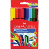 Faber-Castell Faber Castell Eğlenceli Keçeli Kalem 10 Renk 5068 111500 - 10'lu - Renkli