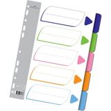 Faber-Castell Faber Castell Faber-Castell Seperatör Plastik 1-5 Bölmeli Renkli 5075250105000