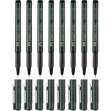 Faber-Castell Faber Castell Faber-Castell Vision 1475 Roller Iğne Uçlu Kalem 0.3 mm 7'li Siyah