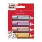 Faber-Castell Faber Castell Fosforlu Kalem 46 Metalik 4'lü Karton