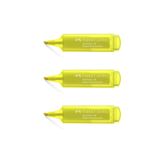 Faber Castell Faber-castell Fosforlu Kalem Şeffaf Gövde Sarı (3 Adet)