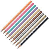 Faber Castell Faber-castell Grip Üçgen Kurşun Kalem Parlak Renkler Metalik Gümüş 5030118338 (12 Li Kutu) 1100.88067