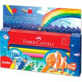 Faber-Castell Faber Castell Jumbo Kuru Boya Seti Metal Kutulu 8 Renk 951080