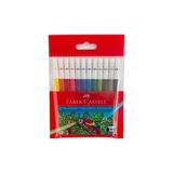 Faber-Castell Faber Castell Keçeli Kalem, 12 Renk, Su Bazlı, Canlı Renkler - 12 Adet - Çok Renkli