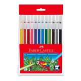 Faber Castell Faber-Castell Keçeli Kalem 12 Renk Yıkanabilir,karışık