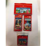 Faber-Castell Faber Castell Kırtasiye Seti Tam Boy 12 Kuru Boya-Suluboya 12LI-KEÇELI Kalem 12LI-ÇANTALI 18 Renk Pastel Boya