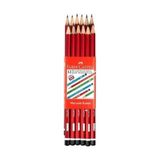 Faber-Castell Faber Castell Mercanlı Kurşun Kalem 12'li - Kırmızı - 12 Adet