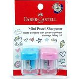 Faber-Castell Faber Castell Minibox Kalemtıraş 2 Parça, Blister Kartlı, Çeşitli Renkler, FCC58 - Çok Renkli - Genel - Genel