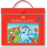 Faber-Castell Faber Castell Plastik Çantalı Tutuculu Pastel Boya 24 Renk