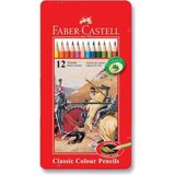 Faber-Castell Faber Castell Redline Kuru Boya Metal Kutu 12'li