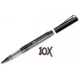 Faber-Castell Faber Castell Roller Kalem 10'lu Siyah Renk Standart Ölçü ile Pratik Yazım Deneyimi
