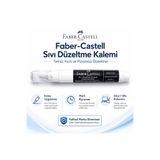 Faber Castell Faber-Castell Sıvı Düzeltme Kalemi Correction Pen Hızlı Kuruyan Beyaz Daksil Kalemi 5898