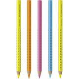 Faber-Castell Faber Castell Textliner 1148 Fosforlu Kurşun Kalem Jumbo 5 Renk Set