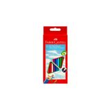 Faber Castell Faber-Castell Triangular Kuru Boya Kalem Seti 12 Renk