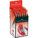 Faber Castell Faber-Castell Tükenmez Kalem İğne Uç Kırmızı 1425 (50 Li Paket)
