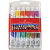 Faber-Castell Faber Castell Tüp Guaj Boya 12 Renk 12 x 12 ml Yaratıcılığı Geliştiren Suda Çözünebilir Boya