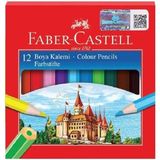 Faber-Castell Faber Castell Yarım Boy Kuru Boya Karton Kutu 12 Renk