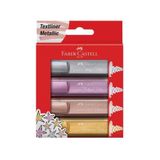 Faber Castell Faber Fosforlu Kalem Metalik Renk 4 Lü