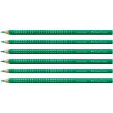Faber Castell Faber Grip 2001 Uzun Zümrüt Yeşil 6'lı Kuru Boya