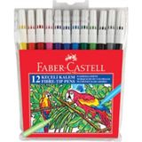 Faber-Castell Faber Keçeli Kalem Yıkanabilir 12Lİ Poşet