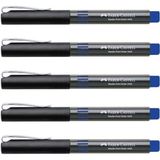 Faber-Castell Faber Roller Kalem Mavi 5405 5'li İğne Uçlu Tasarım ile Konforlu Yazım Deneyimi