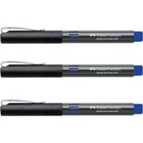 Faber-Castell Faber Roller Kalem Mavi İğne Uçlu 3'lü Paket Akıcı Yazım Deneyimi Sunar 5405
