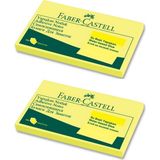 Faber-Castell Faber Yapışkanlı Not Kağıdı 125X75 mm Sarı 2'li