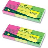 Faber-Castell Faber Yapışkanlı Not Kağıdı 50X40 mm 3'lü Fosforlu 2'li