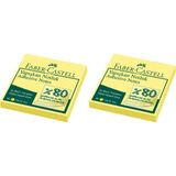 Faber-Castell Faber Yapışkanlı Not Kağıdı 75 x 75 mm Sarı 2'li