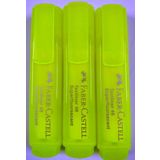 Faber-Castell Fosforlu Kalem-3 Adet Şeffaf Gövde Foforlu Kalem.