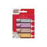 FABER-CASTELL FOSFORLU KALEM 46 METALİK 4 RENK (154624)