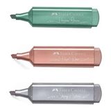 Faber-Castell Fosforlu Kalem 46 Metalik Renkler 3'Lu