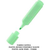 Faber Castell Fosforlu Kalem 46 Pastel Renkler - Pastel Açık Yeşil