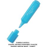 Faber Castell Fosforlu Kalem 46 Pastel Renkler - Pastel Soluk Mavi